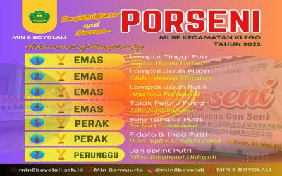JAGO-JAGO MIN 8 BOYOLALI TAMPIL DI AJANG PORSENI MI TINGKAT KECAMATAN KLEGO