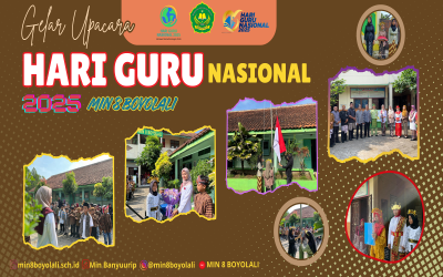 MIN 8 Boyolali Gelar Upacara Hari Guru Nasional dan HUT Ke-80 PGRI Tahun 2025
